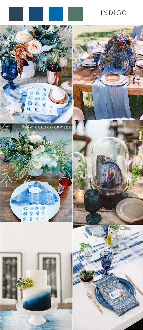 blue wedding color ideas – indigo wedding color ideas2