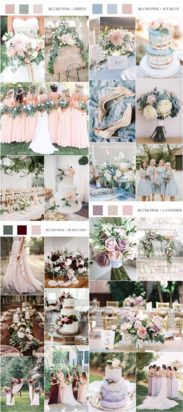 blush pink wedding color ideas