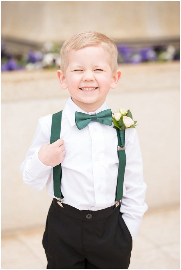 emerald ring boy wedding bow Colors for Wedding