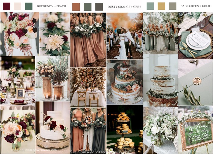 fall wedding color ideas and trends