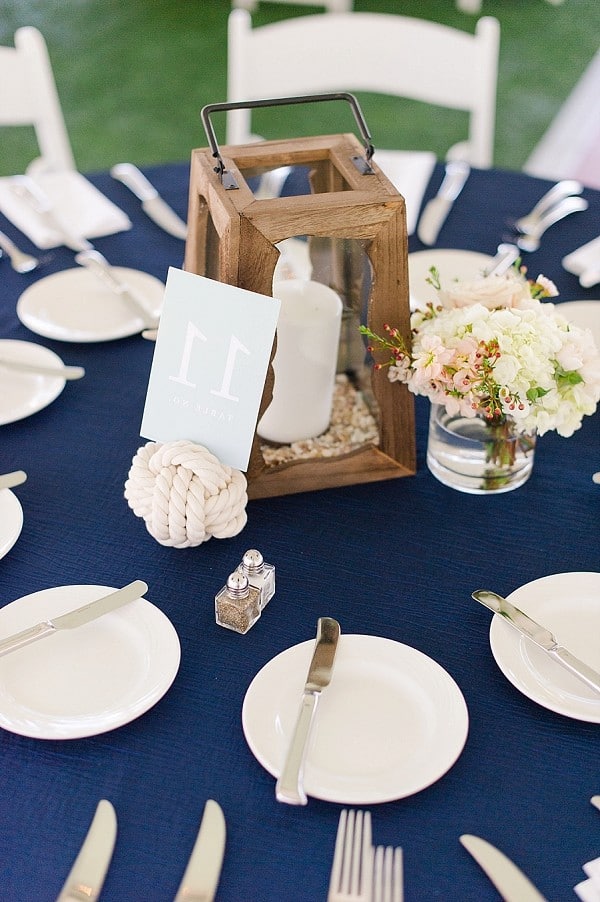 Classic Blue Wedding Table Ideas