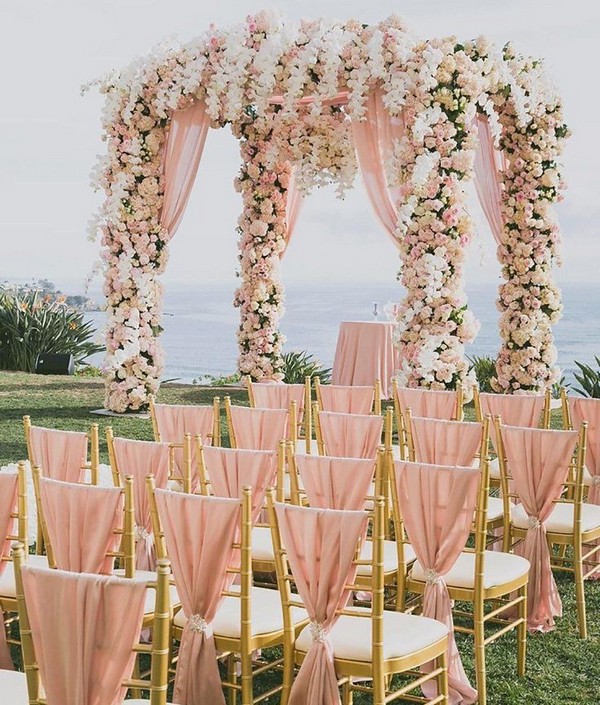 Rose Gold Wedding Ceremony Ideas