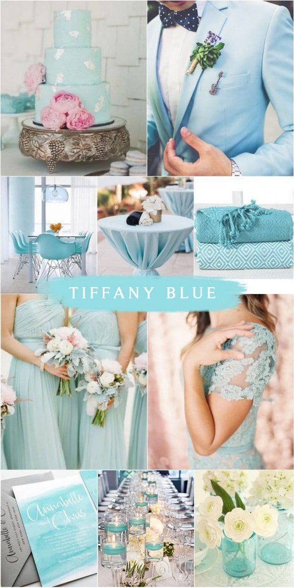Tiffany blue wedding color ideas