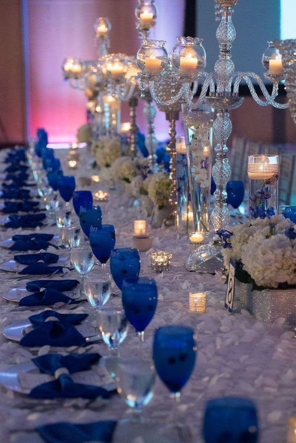 Vintage Royal Blue Wedding Decorations Ideas