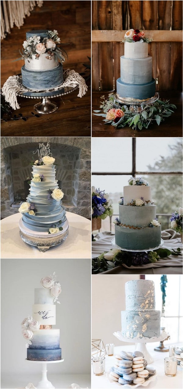 dusty blue wedding ideas dusty blue wedding cakes