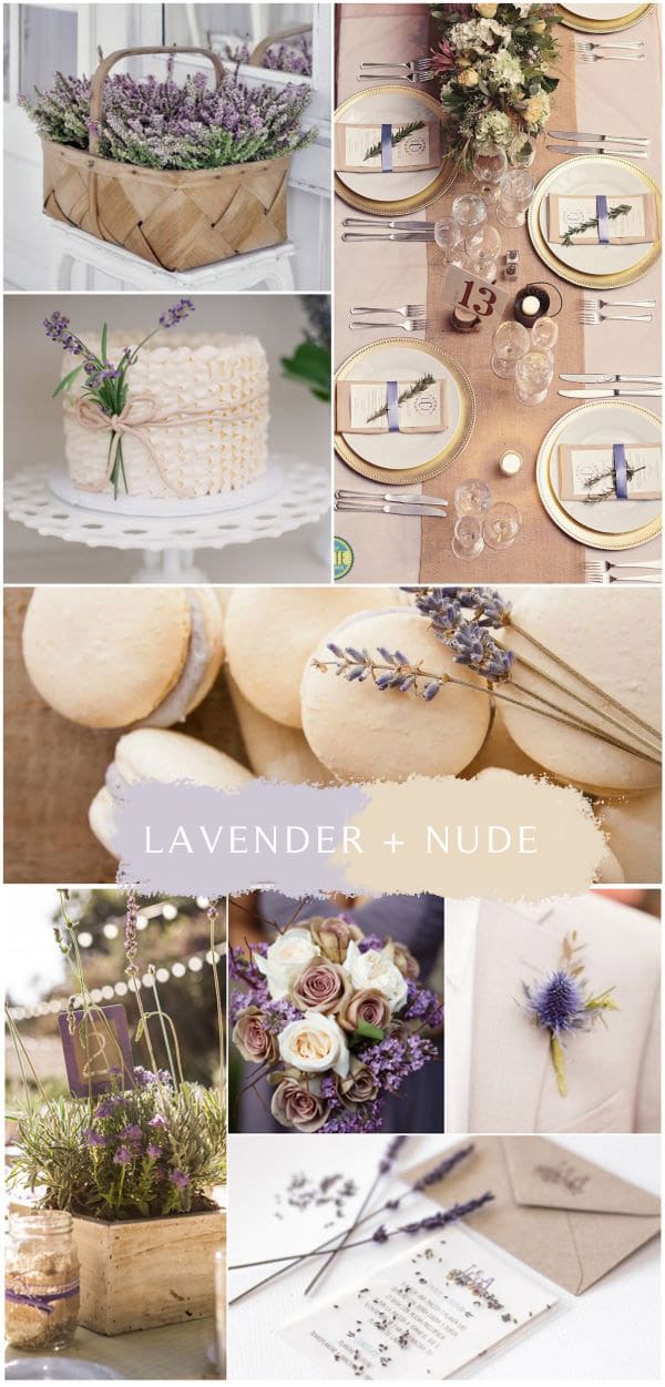 lavender and nude wedding color ideas Colors for Wedding