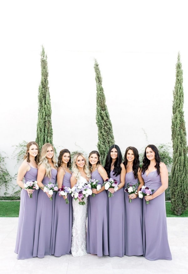 lilac bridesmaid dresses