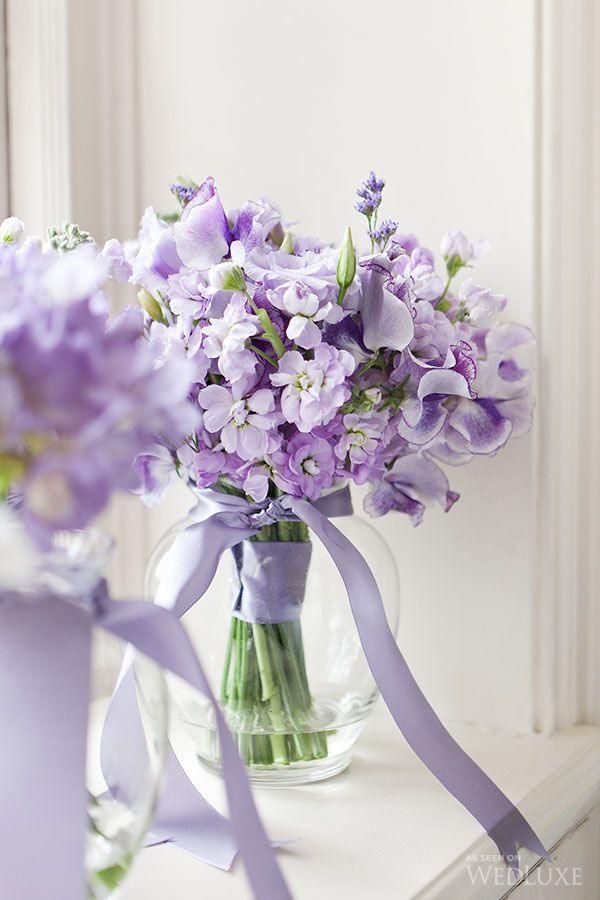 lilac purple wedding bouquet