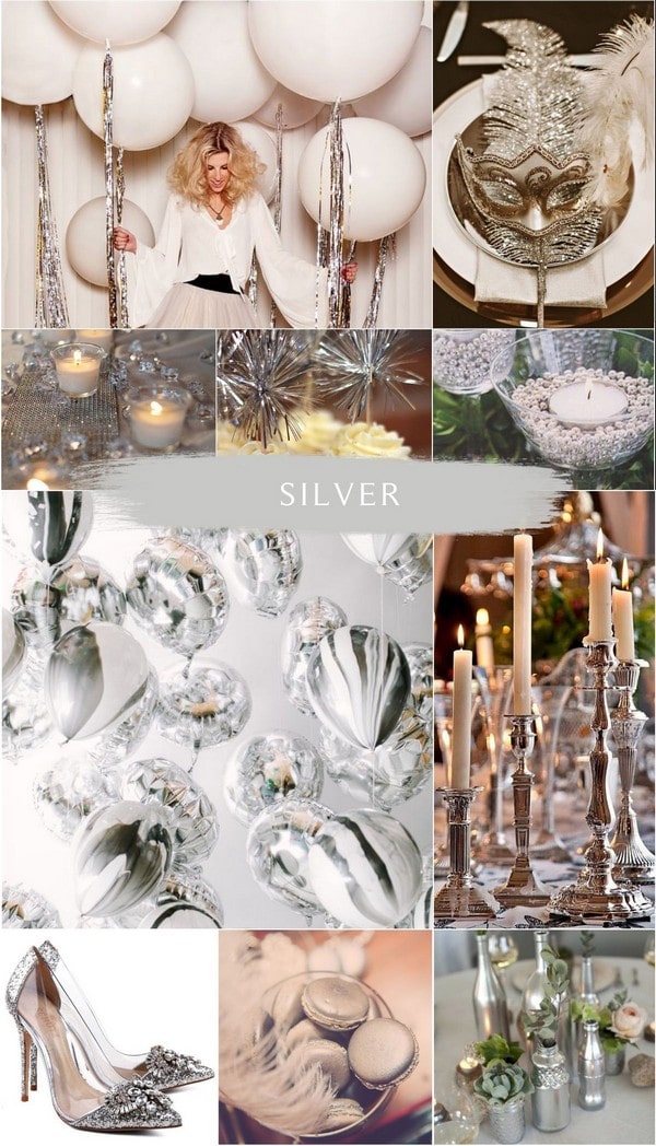 silver wedding color ideas Colors for Wedding
