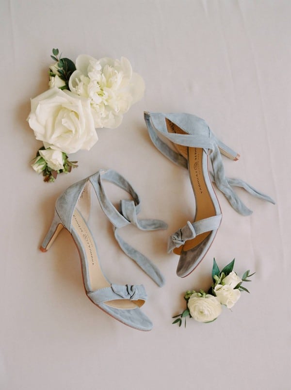 dusty blue wedding heel shoes