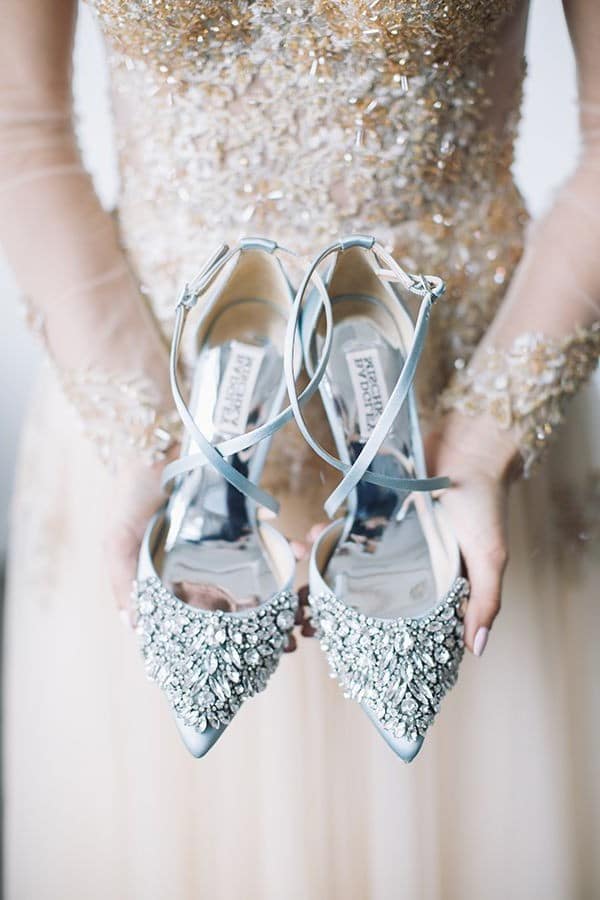 light dusty blue wedding shoes