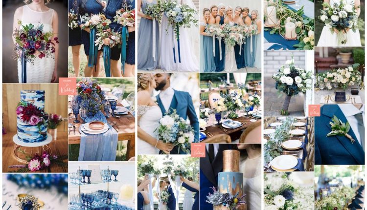 navy blue wedding color ideas