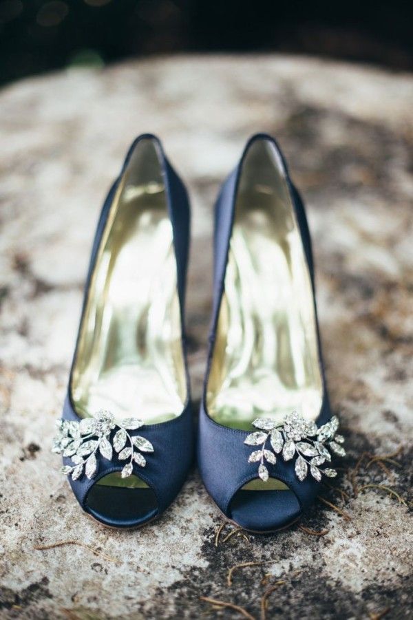 navy blue wedding shoes