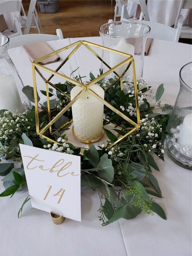 Simple chic greenery wedding centerpieces 27