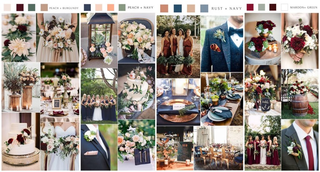 Top 10 Fall Wedding Color Schemes Perfect for Autumn | Colors for Wedding