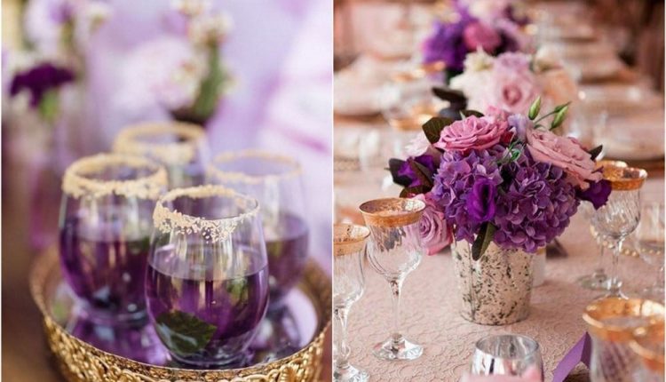 Plum purple and gold wedding color ideas5