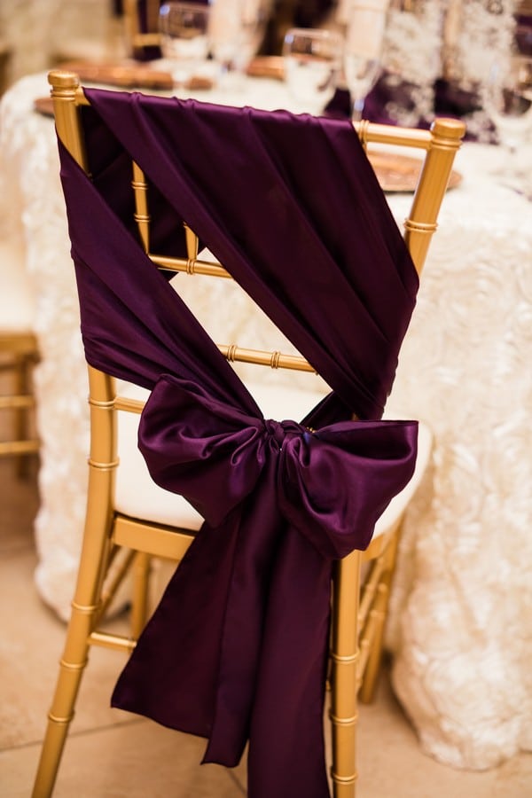 Plum purple and gold wedding ideas 15