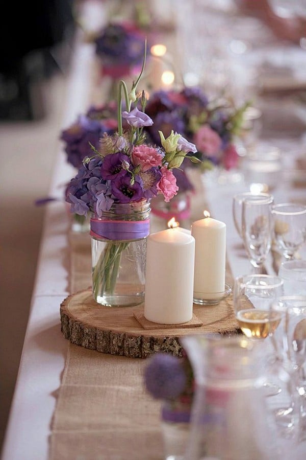 Plum purple and gold wedding ideas 5