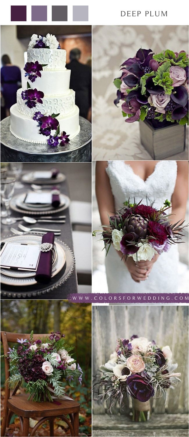 Plum purple wedding color ideas3