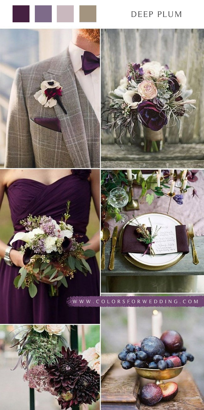 Plum purple wedding ideas 1