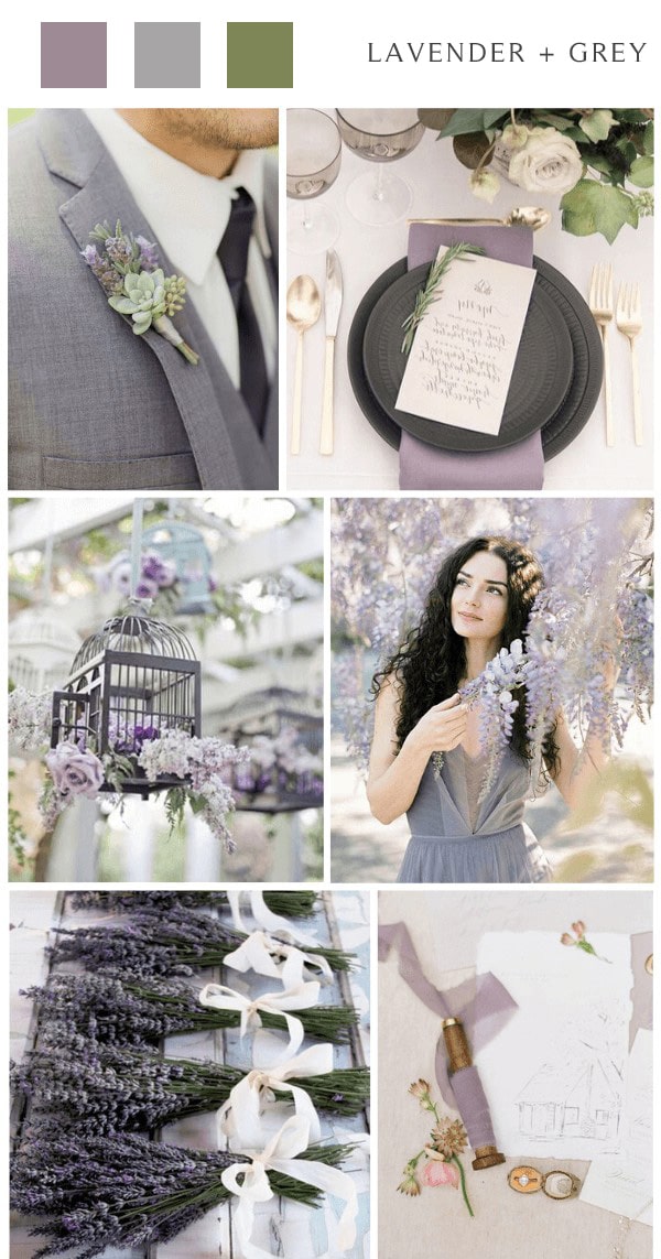 fall wedding color 2021 lavender grey