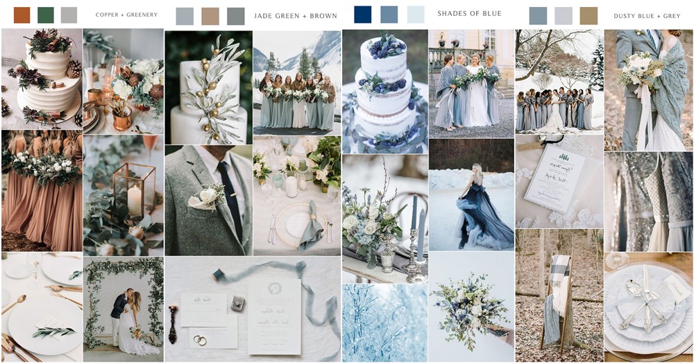 winter wedding color ideas