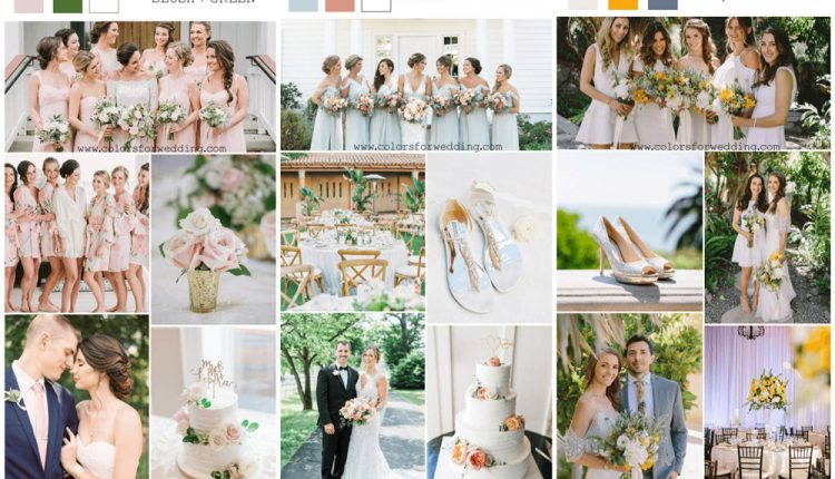 May wedding color palettes