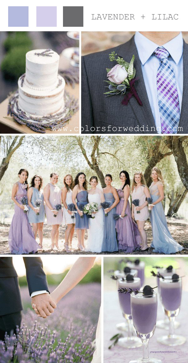 lavender and lilac spring wedding color ideas