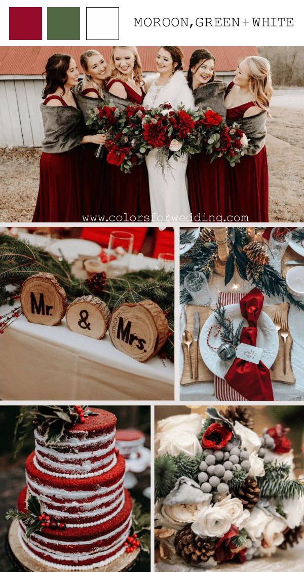 Top 8 Winter January Wedding Colors for 2024
