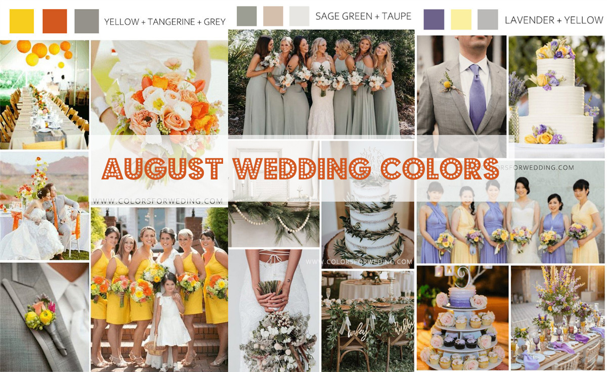 august wedding color palettes