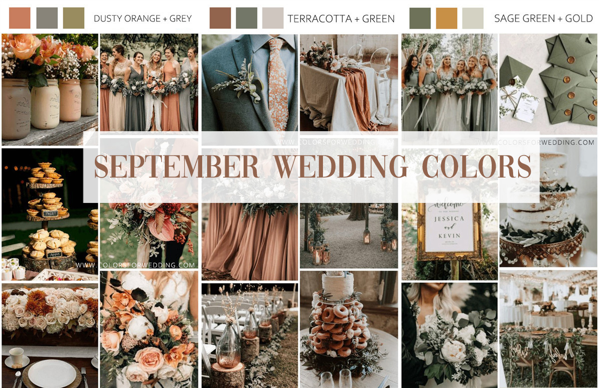 fall september wedding colors