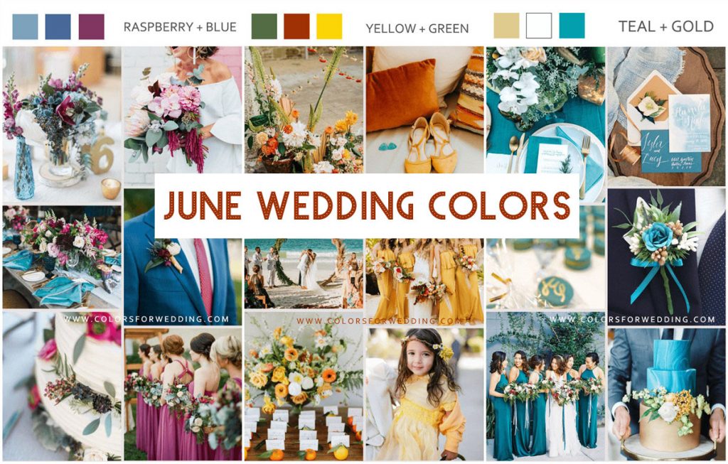june wedding color palettes