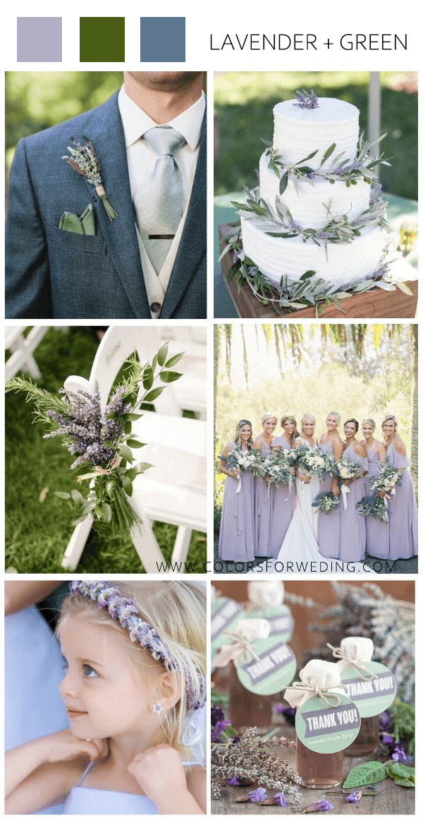 lavender and green august wedding color