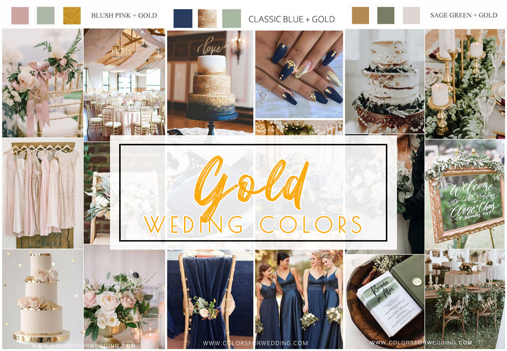 Gold Wedding Color Palette Ideas
