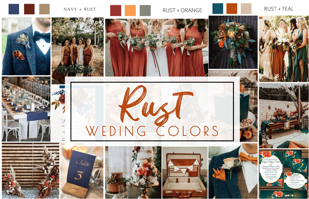 fall rust wedding color ideas