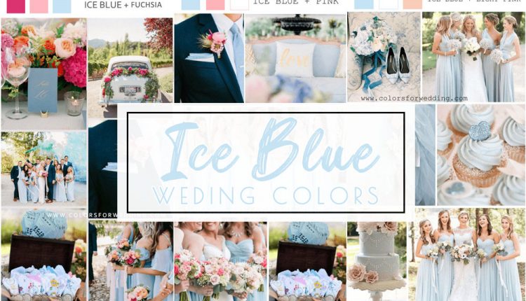 ice blue wedding color ideas