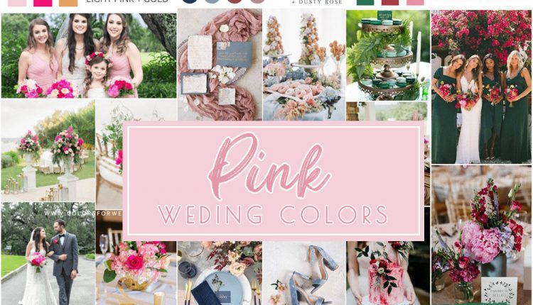 pink wedding color ideas