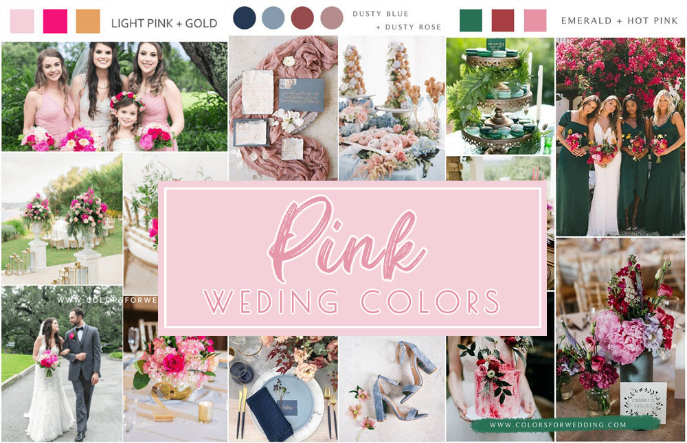 pink wedding color ideas
