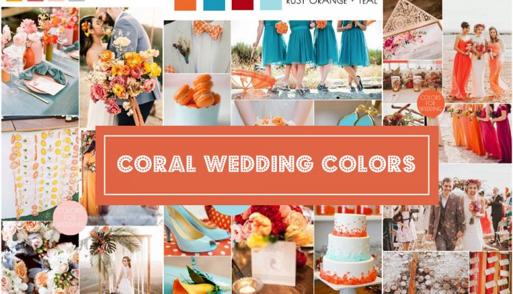coral wedding color ideas