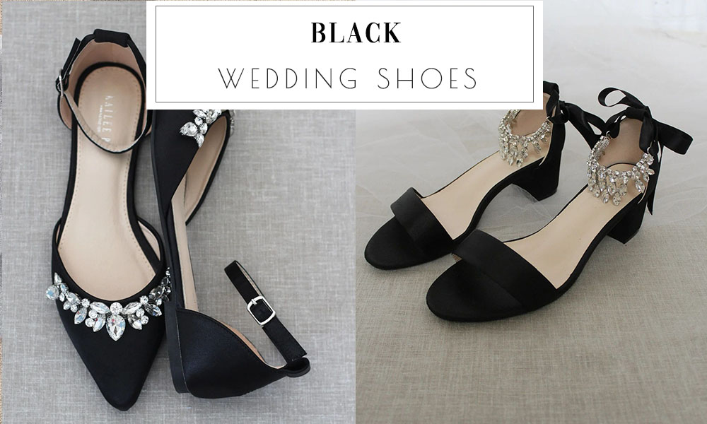 black wedding shoes for women