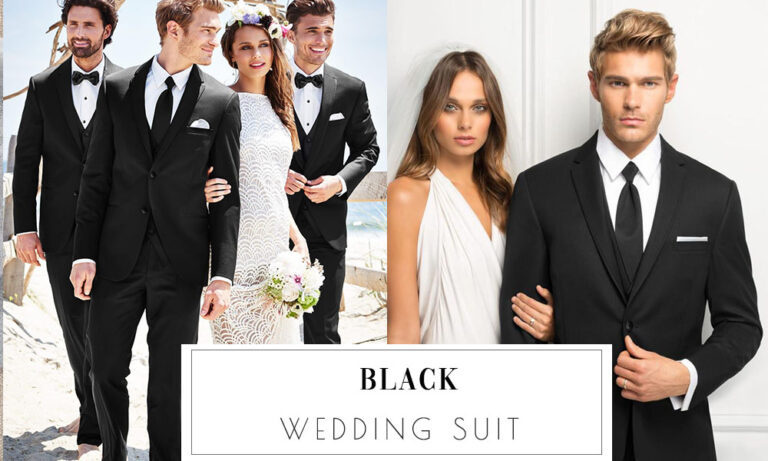Top 12 Mens Black Wedding Suit & Tuxedos 2023