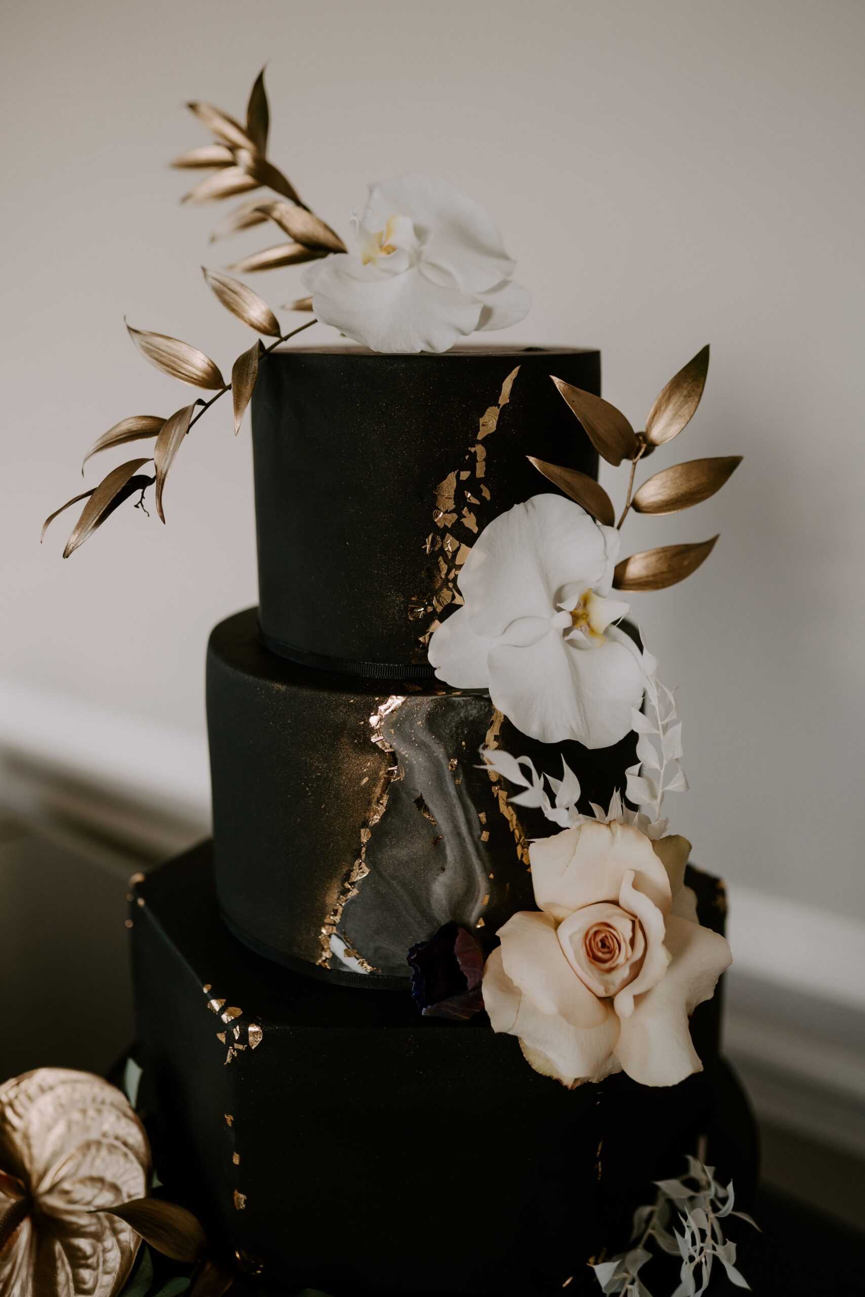 Black Beauty Wedding Cake
