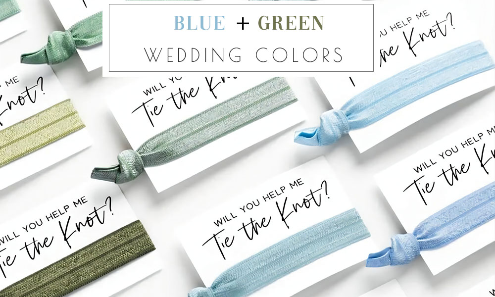 blue and green wedding color ideas