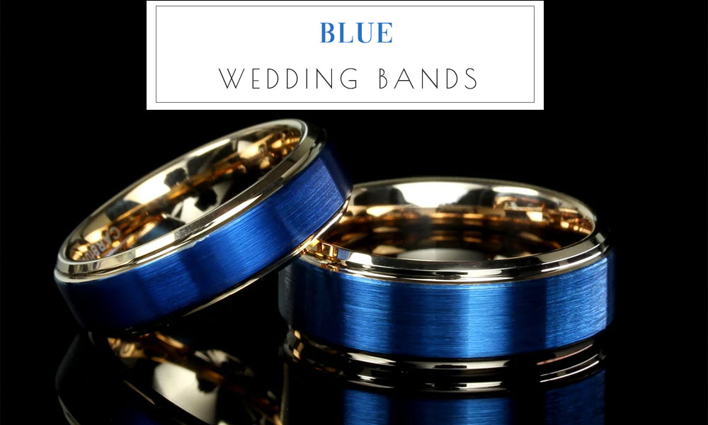 blue wedding bands