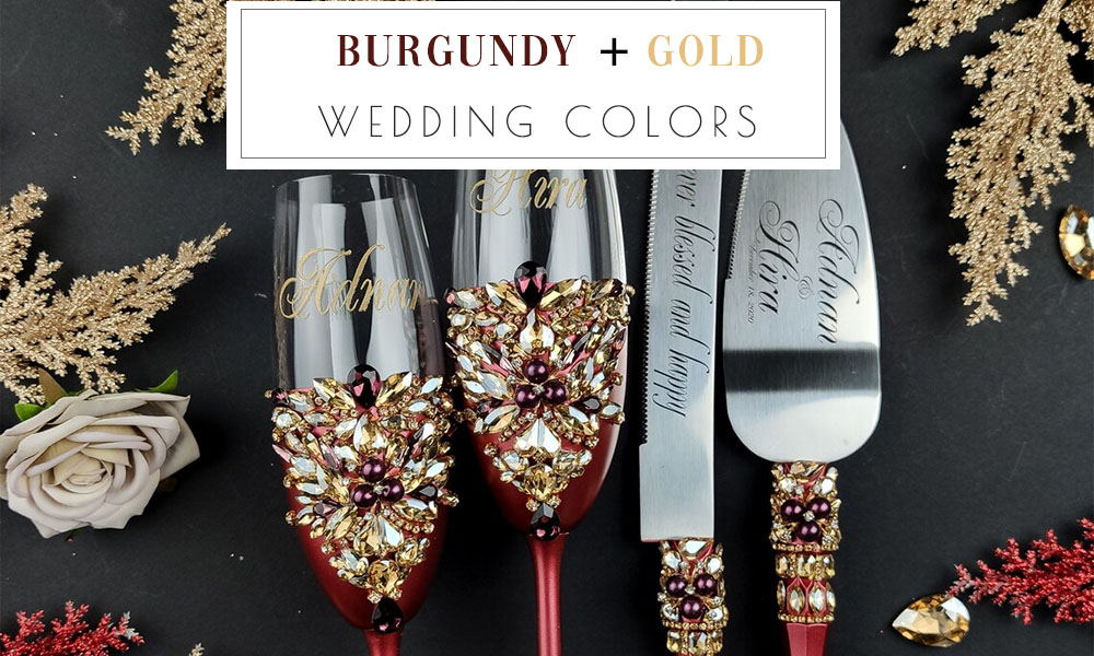 burgundy and gold wedding colors