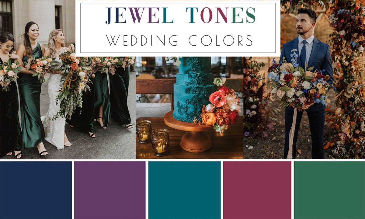  Top 15 Jewel Tones Wedding Themes And Color Ideas