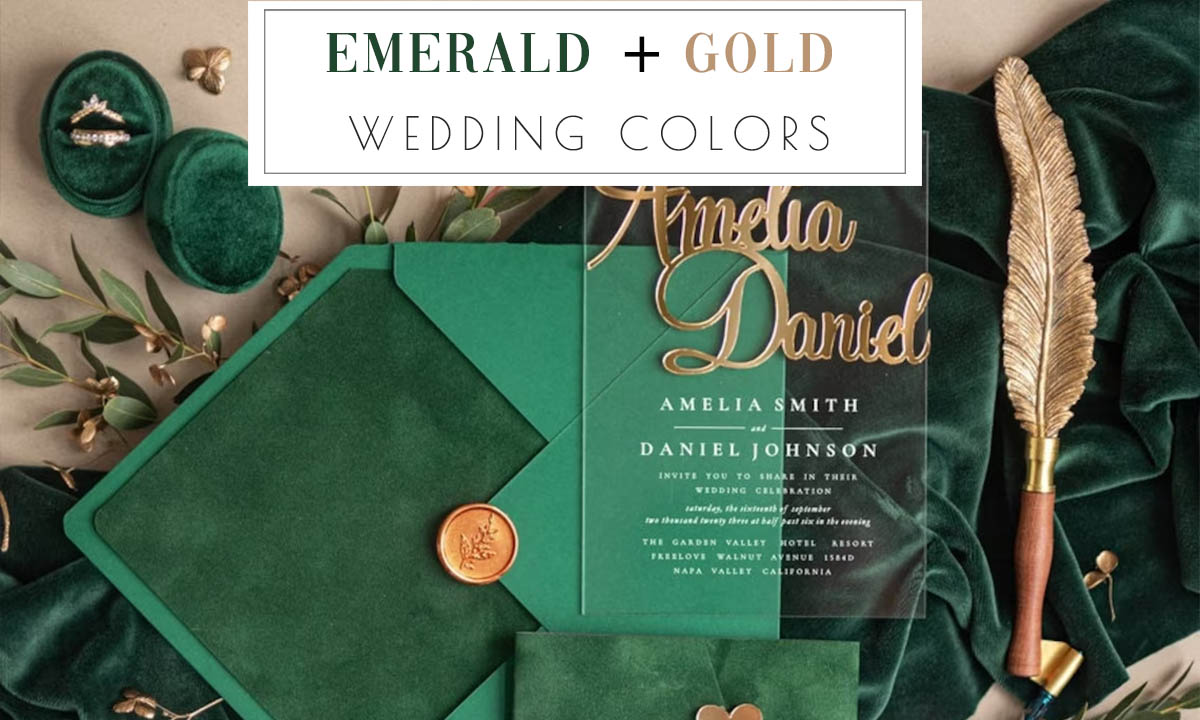 25 Emerald Green and Gold Wedding Themes & Color Ideas 2024