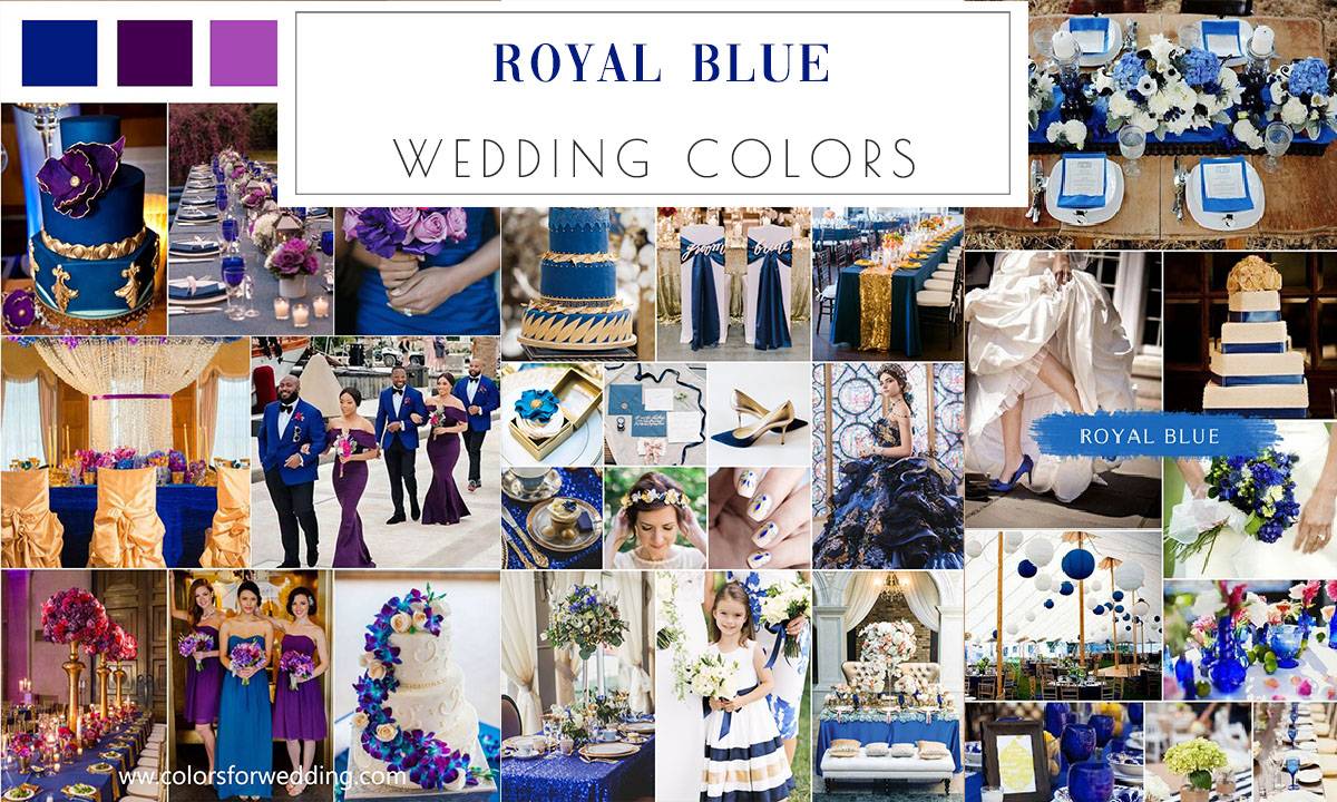 Royal blue wedding colors