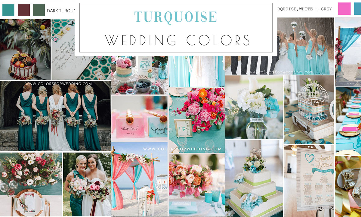 Turquoise wedding colors