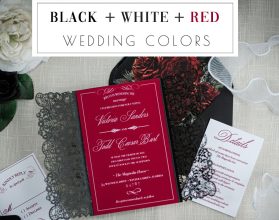 ️ 22 Elegant Black White and Gold Wedding Color Ideas